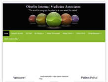 Tablet Screenshot of oberlininternal.com
